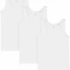 Tank-Top Aus Bio-Baumwolle - 3er-Pack - White