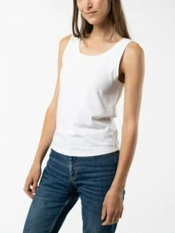 Mela Fairtrade Tanktop Vanita Aus Bio-Baumwolle - Weiß