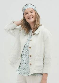 Hemdjacke Aus Leinen - Natural Linen -Grundstoff Verkaufsladen weit geschnitten vegan fair 66641 623 1280x1280