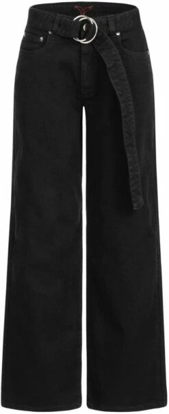 Flo:ra - Wide Leg Jeans Aus Bio-Baumwolle Und Hanf - Black