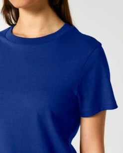 Iconic T-Shirt Aus Bio-Baumwolle - Worker Blue -Grundstoff Verkaufsladen worker blue blau damen t shirt biobaumwolle peta approved vegan umweltfreundlich W172 088 1280x1280