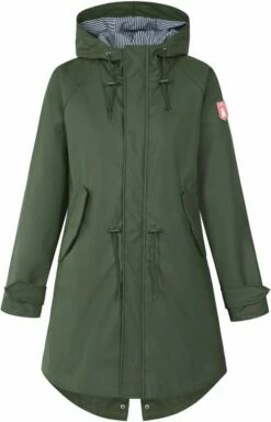 Derbe Regenmantel TRAVEBY - Olive/navy